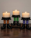 Witch Leg Candle Holder — Halloween Decor