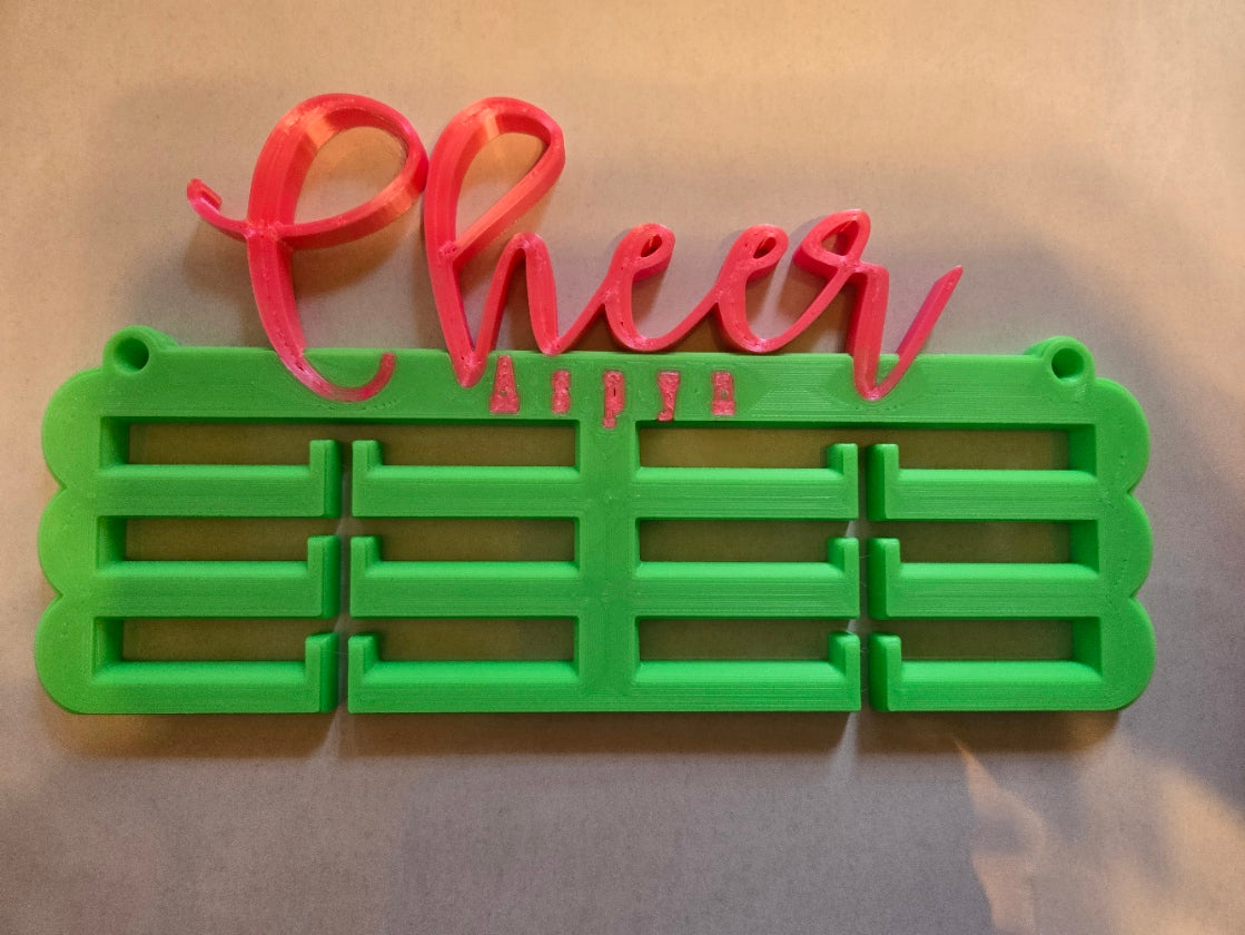Personalized Cheer Medal Holder – 3D Printed