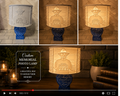 Custom personalized Memorial Photo Lamp